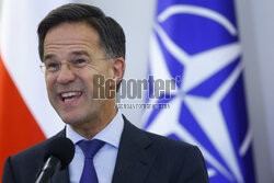 Sekretarz generalny NATO Mark Rutte z wizytą w Warszawie