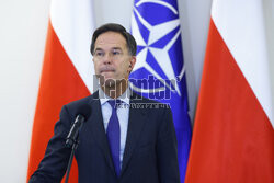 Sekretarz generalny NATO Mark Rutte z wizytą w Warszawie