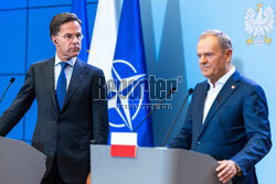 Sekretarz generalny NATO Mark Rutte z wizytą w Warszawie