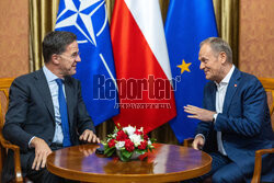 Sekretarz generalny NATO Mark Rutte z wizytą w Warszawie