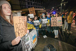 1000 Dzień Piekła - protest przed ambasadą Rosji