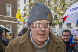 Jeremy Clarkson na proteście rolników w Londynie