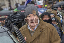 Jeremy Clarkson na proteście rolników w Londynie