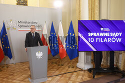 Konferencja ministra sprawiedliwości