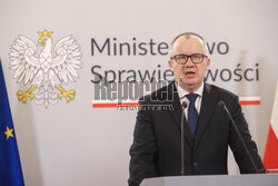 Konferencja ministra sprawiedliwości