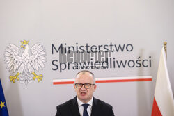 Konferencja ministra sprawiedliwości