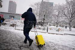 Pierwszy śnieg w Warszawie