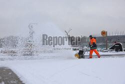 Pierwszy śnieg w Warszawie