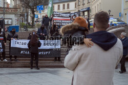 Pikieta antyimigrancka zorganizowana przez ONR