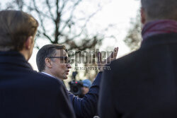 Konferencja Zbigniewa Ziobry i posłów PiS przed KPRM