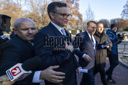 Konferencja Zbigniewa Ziobry i posłów PiS przed KPRM