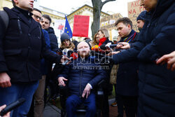 Protest w sprawie ustawy o asystencji osobistej dla OzN