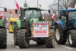 Protest rolników wobec umowy UE-Mercosur