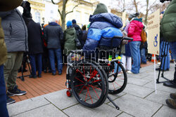 Protest w sprawie ustawy o asystencji osobistej dla OzN