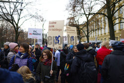 Protest w sprawie ustawy o asystencji osobistej dla OzN