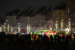 Świąteczna iluminacja na Trakcie Królewskim