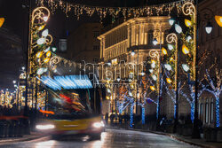 Świąteczna iluminacja na Trakcie Królewskim