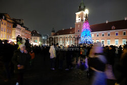 Świąteczna iluminacja na Trakcie Królewskim