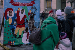 Rozświetlenie choinki we Wroclawiu