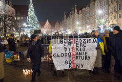 Akcja wsparcia ukraińskich jeńców wojennych w Gdańsku