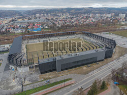 Budowa stadionu Sandecji w Nowym Saczu