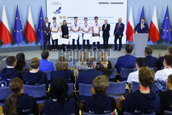 Spotkanie Premiera z laureatami międzynarodowych olimpiad naukowych