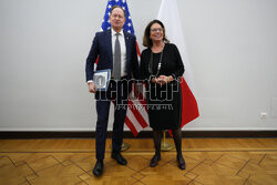 Spotkanie marszałek Senatu z ambasadorem USA